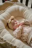 MamaLoes Babynest Soft Baumwolle Ruffle Ecru Design Produktbild-Vorschau 8