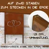 Gartenstecker Rost 55 cm Gartenaufsteller Metall Produktbild-Vorschau 3