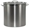 Kochtopf aus Edelstahl mit Randverstärkung und Deckel Ø45cm Produktbild-Vorschau 1
