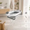 Aluz Faltbare Babybadewanne mit Gestell & Badekissen Weiß Produktbild-Vorschau 2