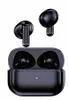 A pair of black wireless earbuds and their charging case are displayed against a white background. Voir les images du produit