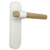 Türklinke mit Langschild 1 Paar Weiß Modernes Design Produktbild-Vorschau 2
