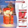 COSTWAY LED Schneemann in Geschenkbox, 115cm beleuchtete Produktbild-Vorschau 7