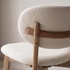 Lot de 2 chaises en bois clair et tissu boucle beige AURA Voir les images du produit 9