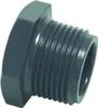 Profec Gewindestopfen PVC-U, 2 Zoll AG, 10 bar, grau Produktbild-Vorschau 1