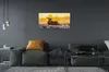 Glasbilder 100x50 Wandkunst Deer Winter Sonnenaufgang Produktbild-Vorschau 4