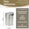 LS-LebenStil Edelstahl Papierkorb 12x16cm Silber Produktbild-Vorschau 2