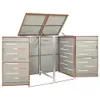 vidaXL Mülltonnenbox für 2 Tonnen 138x77,5x112,5 cm Produktbild-Vorschau 7