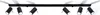 Deckenleuchte RING 6L schwarz 6xGU10 10W Stahl 16x6x118cm Produktbild-Vorschau 3