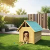 Mucola Hundehütte Outdoor 95CM wetterfest Hundekäfig Holz Produktbild-Vorschau 9