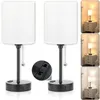 2x Lampe de chevet à intensité variable Led Blanc, Moderne Voir les images du produit 1