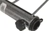 A close-up shot of a metal garden stake with a black knob and a rubber seal. Podgląd zdjęcia produktu