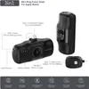 A black mini plug power bank for Apple Watch is shown with diagrams and feature callouts. Produktbild-Vorschau