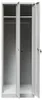 Umkleideschrank BHP Mega-M J-60 2-türig grau B-60 cm T-50 Produktbild-Vorschau 5