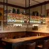 Ripiano a soffitto per vino, scaffale industriale a 2 Anteprima dell’immagine prodotto 3