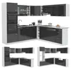 Eckküche Vicco R-Line Anthrazit Hochglanz/Weiß 247 x 237 cm Produktbild-Vorschau 7