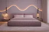 Doppelbett mit Kopfteil, Bettrahmen, Polsterbett Doppelbett Produktbild-Vorschau 2