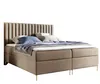 A bed with a headboard and pillows on a white background. Produktbild-Vorschau