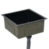 vidaXL Lavello da cucina a mano in acciaio inox nero Anteprima dell’immagine prodotto 4