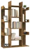 vidaXL Boekenkast, gerookt eikenfineer, 86x25,5x140 cm, Productafbeelding-voorbeeld 6