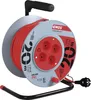 EMOS Kabeltrommel Schuko, 20m Kabel mit 1mm Querschnitt, 4 Steckdosen, Indoor Kabelrolle, Schutzklas Produktbild-Vorschau