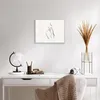 Gerahmtes Poster - Weißer Rahmen - Frau Skizze Zeichnung - Produktbild-Vorschau 6