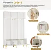 MODFU Meuble d’Entrée Blanc - Portemanteau Moderne avec Voir les images du produit 5