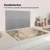 KitchenYeah© Herdabdeckplatte Granit - Grau - Weiß , Produktbild-Vorschau 3
