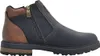 A side view of a black and brown boot. Produktbild-Vorschau