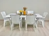 Set de repas d'extérieur avec table rectangulaire 200x95 cm Voir les images du produit 2