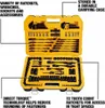 Sada klíčů DeWalt, 184 kusů, černá chromovaná povrchová Náhled obrázku produktu 4