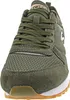 A close-up front view of a green Skechers sneaker. Voir les images du produit