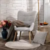 Meubles Cosy Skandinávske kreslo s podrúčkami zo šedej Náhľad obrázku produktu 4