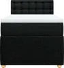 vidaXL Boxspringbed met matras, zwart, 100x200 cm, stof Productafbeelding-voorbeeld 6