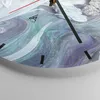 Wanduhr - Rund - Glasuhr - Abstraktion dreidimensional blau Produktbild-Vorschau 5