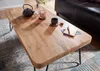 FineBuy Couchtisch Akazie Massivholz 115 cm · Rechteckiger Produktbild-Vorschau 4