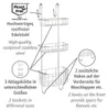 WENKO 3-Etagen Dusch-Caddy Olesi aus rostfreiem Edelstahl Produktbild-Vorschau 2