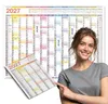 TOBJA Wandkalender 2027 A1 Color Line 14 Monate – XXL Produktbild-Vorschau 1