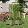 Merax Pflanzkübel mit Spalier und Rollen, Blumenkasten aus Produktbild-Vorschau 7