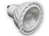 A white LED light bulb with a GU10 base is shown against a white background. Produktbild-Vorschau