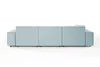 KAWOLA Sofa RANI Ecksofa Cord hellblau Recamiere links Produktbild-Vorschau 6