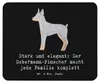Mr. & Mrs. Panda Mousepad Dobermann Pinscher - Schwarz - Produktbild-Vorschau 1