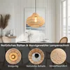 Suspension en rotin, abat-jour en rotin naturel, structure Voir les images du produit 7