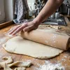Holz Teigroller Drehbar 46 cm Ø 6,5 cm Küchenroller Produktbild-Vorschau 5