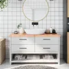 vidaXL Plan de toilette brun clair 140x50x(2-6) cm Bois Voir les images du produit 2