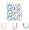 A bag of disposable food covers and three individual food covers in different colors. Produktbild-Vorschau