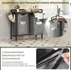 EUGAD Wäschekorb 2 Fächer, jedes 40 L, Wäschesammler Produktbild-Vorschau 4
