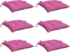vidaXL Stuhlkissen 6 Stk. Rosa 50x50x7 cm Oxford-Gewebe Produktbild-Vorschau 3