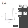 DAPRONA Sturmklammern Typ U 50/40/20mm, 100 Stück Silber Produktbild-Vorschau 2