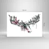 Bilder auf glas - Moose Bunt Kopf Abbildung - 100x70cm - Produktbild-Vorschau 3